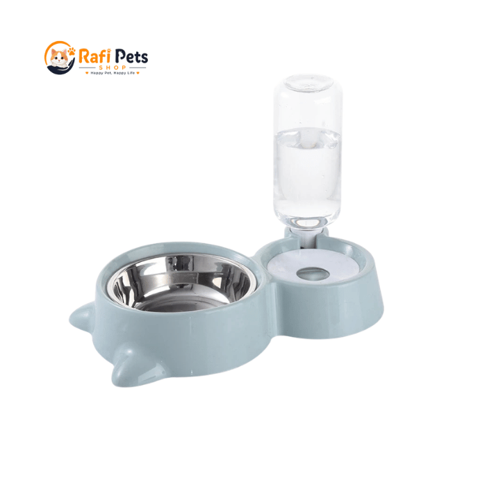 New 2-in-1 Cat Bowl Water Dispenser Automatic Water Storage
