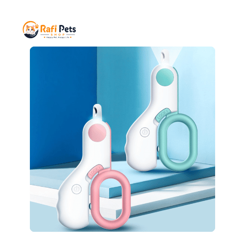 Mini Cat Nail Clipper LED Light Pet Nail Clipper Cat Claw Care Kit with File for Cat Puppy Kitten Rabbit(Blue)