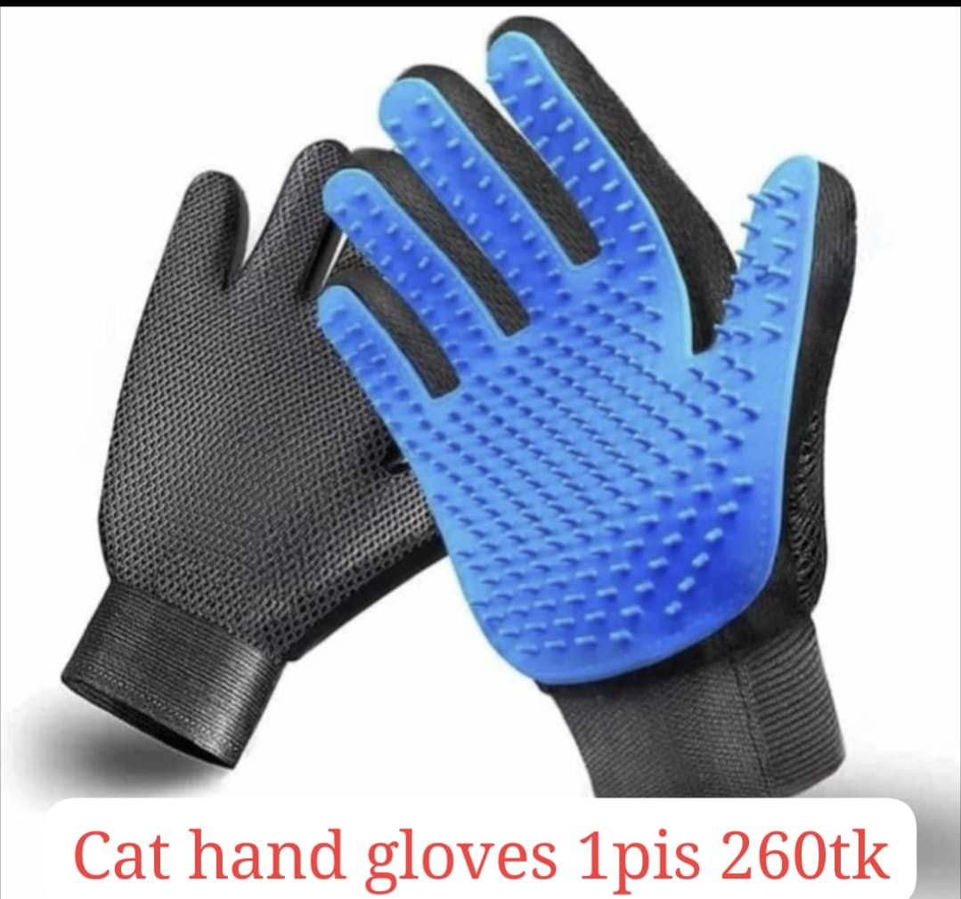 Cat Hair Remove Gloves Cat Grooming Glove - Image 2
